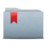 Folder Graphite Ribbon Icon